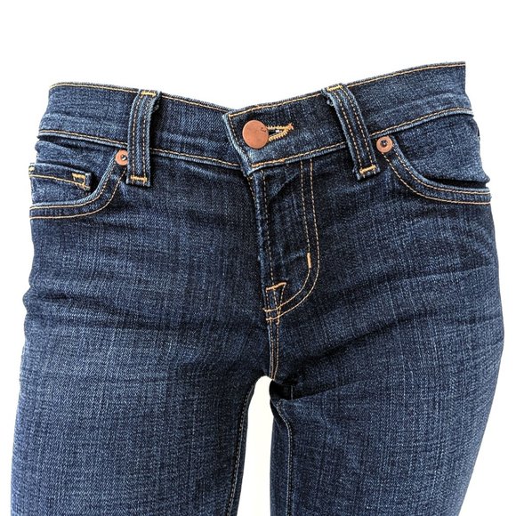 NWOT J Brand Dark Rinse Low Rise Boot Cut Jeans - Picture 6 of 9